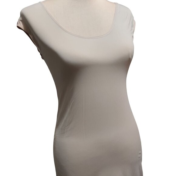 House of California M Nude Nylon Slip Dress Vintage Made in USA Shapewear Liner - Picture 2 of 8